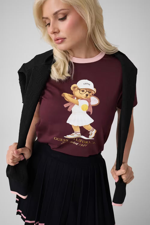 TENNIS LADY BEAR SS T-SHIRT V6BI14 K6742