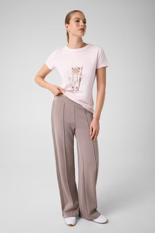 FABRIZIA SKIING BEAR CN SS T-SHIRT NUOVA COLLEZIONE GUESS V6BI19 K6749