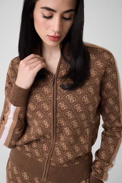 Guess Aneira 4g Full Zip SWTR da donna - v6br03z1482 ANEIRA 4G Full Zip SWTR
