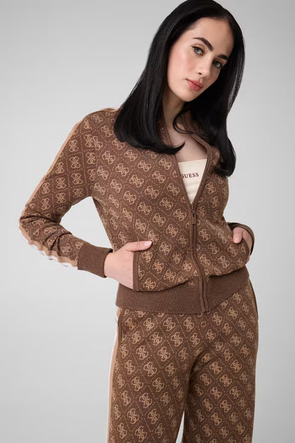Guess Aneira 4g Full Zip SWTR da donna - v6br03z1482 ANEIRA 4G Full Zip SWTR