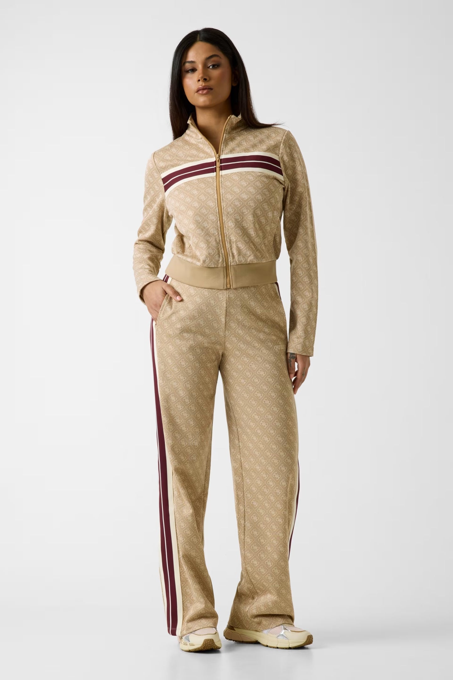 Guess V6GB04K2955 Pantaloni felpati con logo 4G