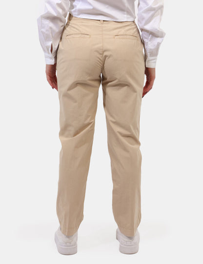 Guess pantaloni in cotone CANDIS colore beige W4GB04 WG4NB