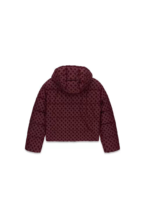 NEW DAISY CROP LOGO PUFFER GIUBBINO GUESS W6BL56