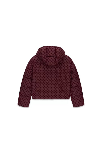 NEW DAISY CROP LOGO PUFFER GIUBBINO GUESS W6BL56