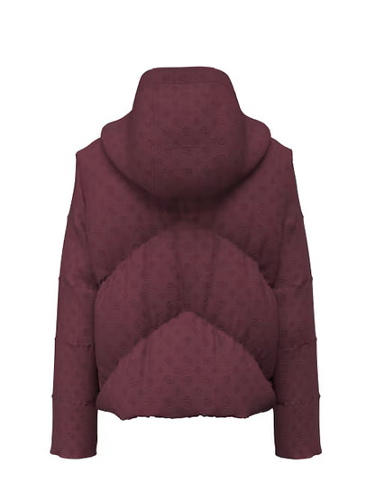 NEW DAISY CROP LOGO PUFFER GIUBBINO GUESS W6BL56