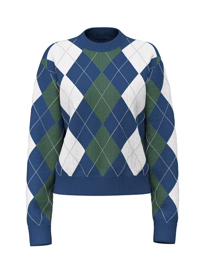 MAGLIA GUESS GRACIE ARGYLE W6BR48 Z1447