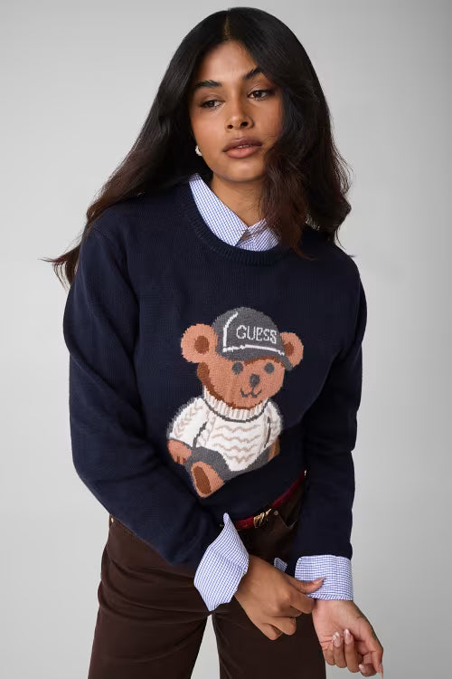Guess LS CN ALICIA BEAR SW W6BR84 Z1927 - Maglione