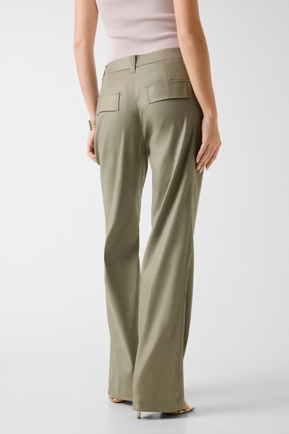 Guess W6GB08W1799 Pantaloni carpenter in misto lino