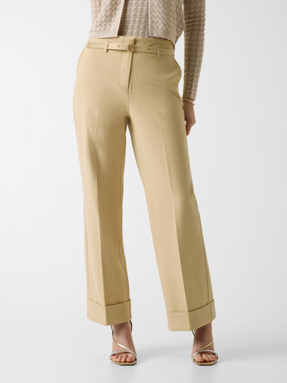 Guess W6GB17W1894 Pantaloni flare con cintura regolabile