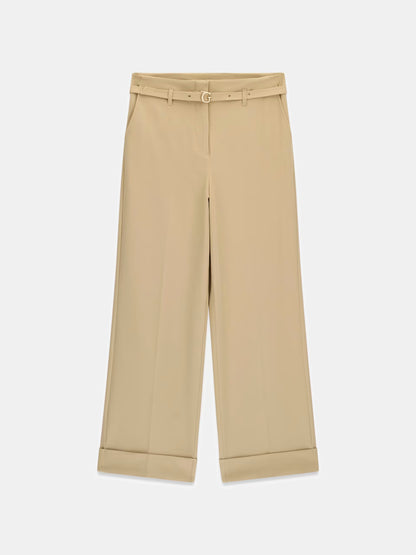 Guess W6GB17W1894 Pantaloni flare con cintura regolabile