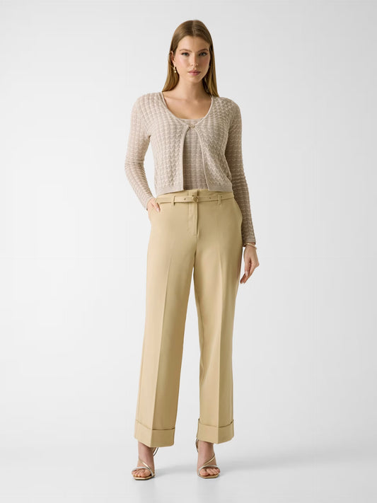Guess W6GB17W1894 Pantaloni flare con cintura regolabile