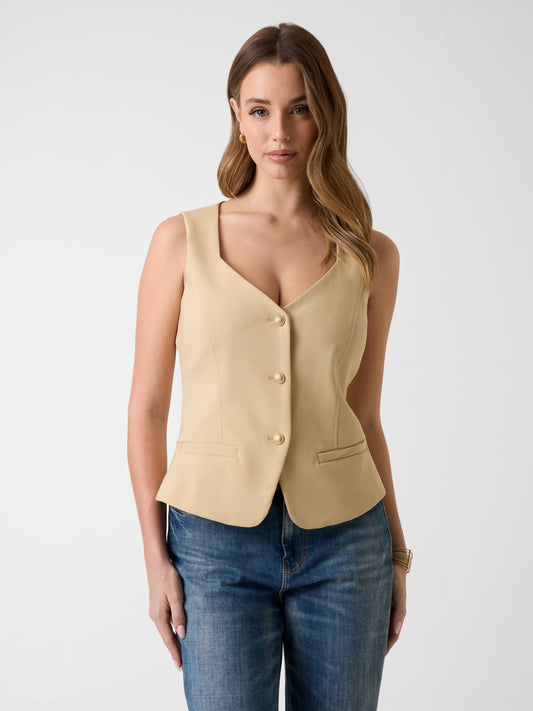 Guess W6GH49W1895 Gilet in twill