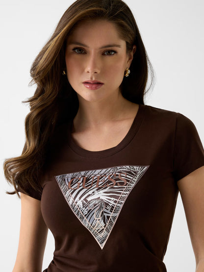 Guess W6GI19K3042 T-Shirt con logo triangolo
