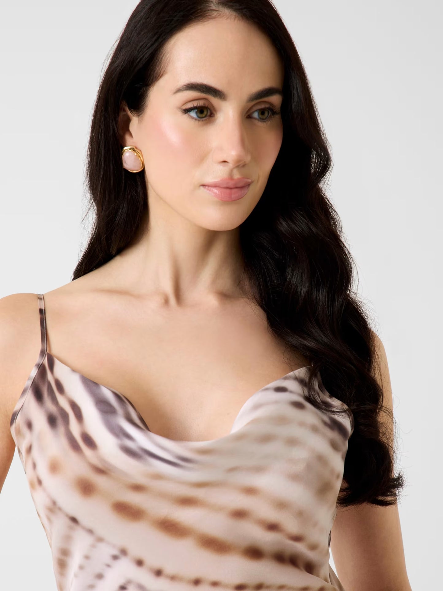 Guess W6GK94W2266 Vestito midi in satin