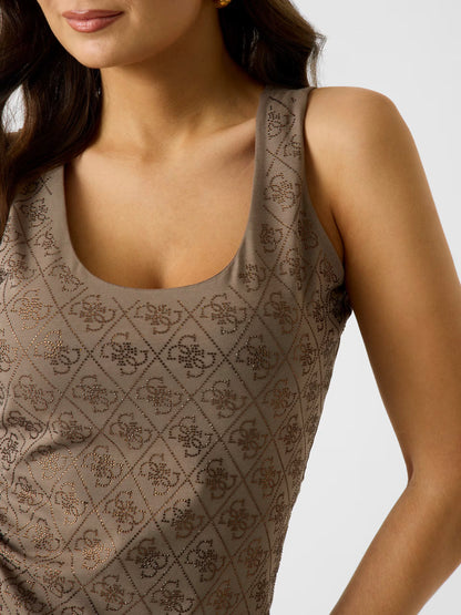 Guess W6GP10K2932 Canotta con logo