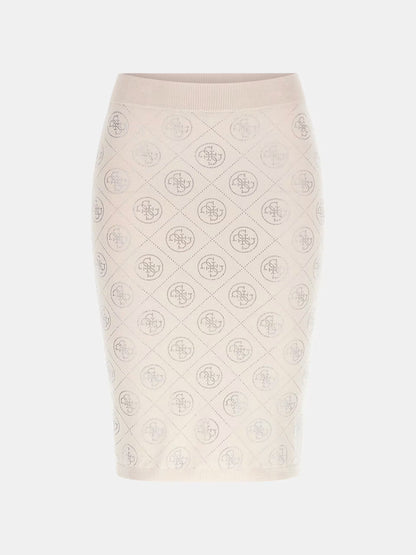 Guess W6RD0OZ3JD2 Gonna in misto lana con strass