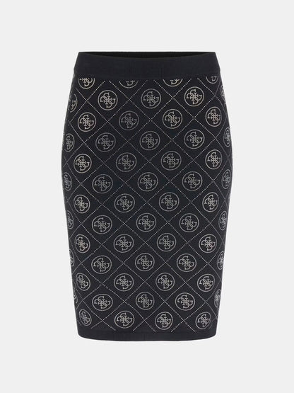 Guess W6RD0OZ3JD2 Gonna in misto lana con strass