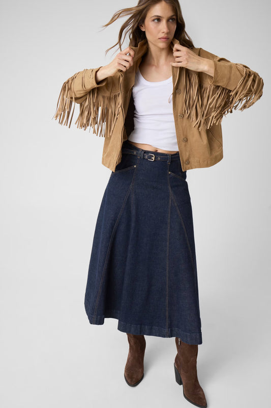 Guess W6YD03D1348 Gonna midi in denim