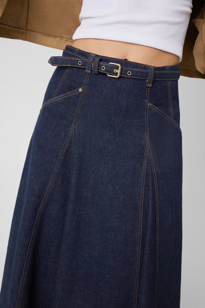Guess W6YD03D1348 Gonna midi in denim