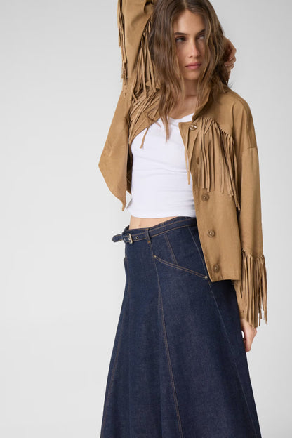 Guess W6YD03D1348 Gonna midi in denim