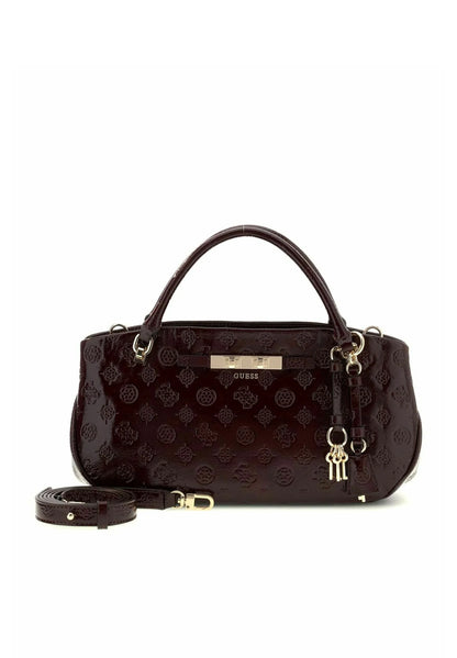 Guess CARMELLA GIRLFRIEND SATCHEL -Borsa a mano - burgundy logo