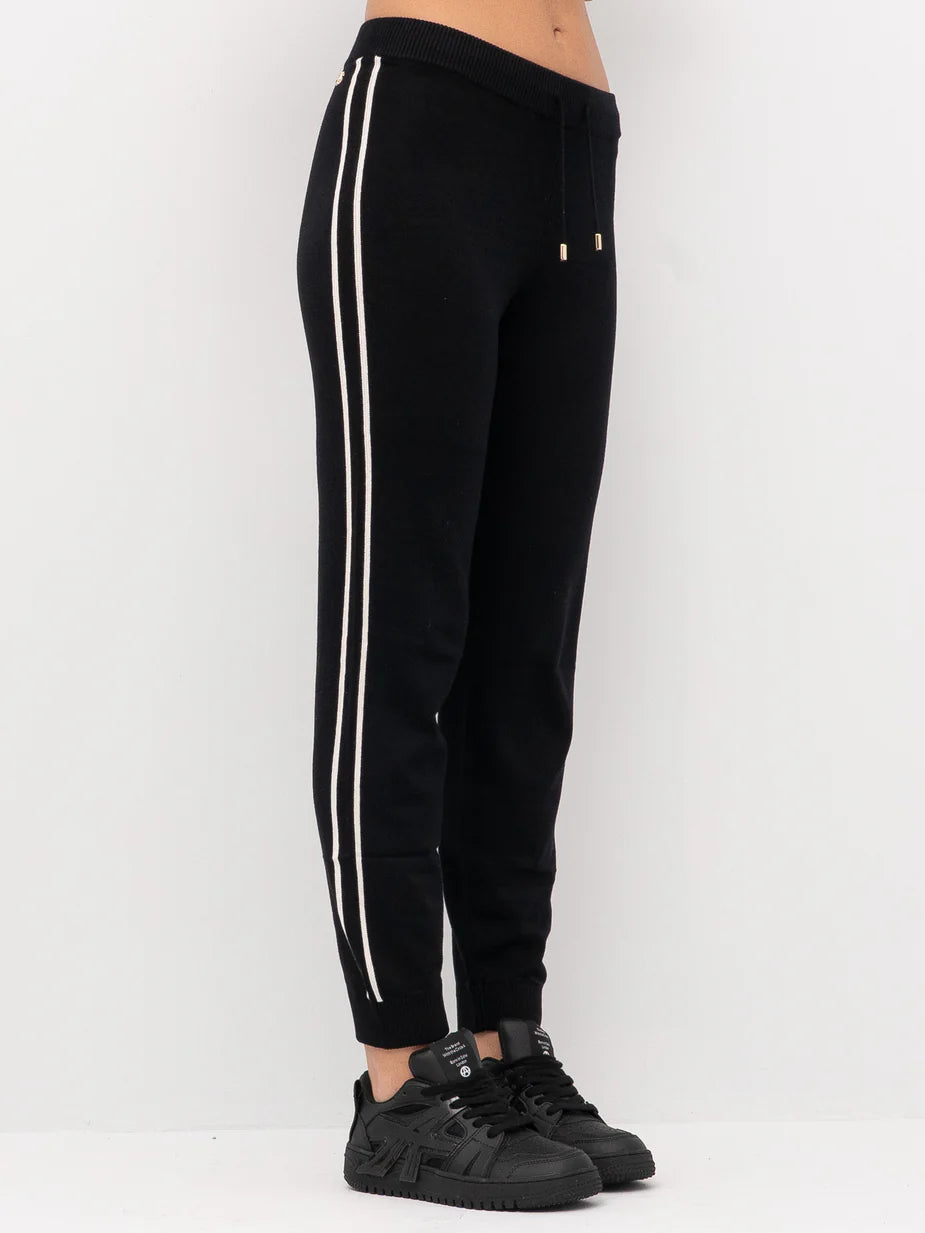 PANTALONE LIU JO TF5029MS49I COLORE NERO\BIANCOLATTE