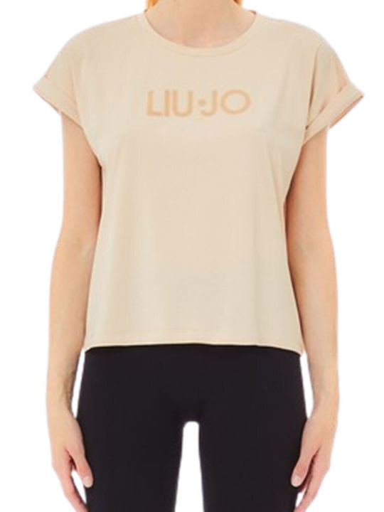 T-shirt in cotone con logo LIUJO ARTICOLO TA5181JS003 COLORE M9181