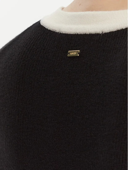 Gaudi Vestito di maglia 521FD13009 Nero Regular Fit