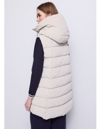 Gilet GAUDI DONNA con cappuccio e coulisse a catena 521bd35008