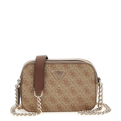 Borsa a tracolla Noelle II con logo Latte / Marrone GUESS