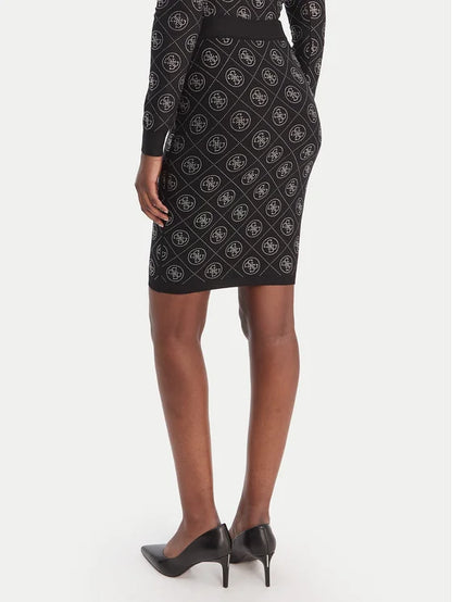 Guess Gonna midi W6RD0O Z3JD2 Nero Regular Fit