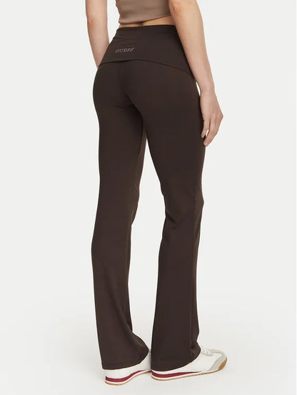 Guess Leggings V6YB24 K4713 Marrone scuro Slim Fit
