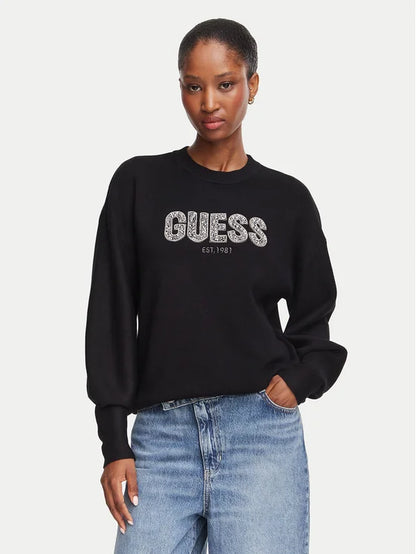 Guess Maglione W6YR30Z0978 Nero Regular Fit