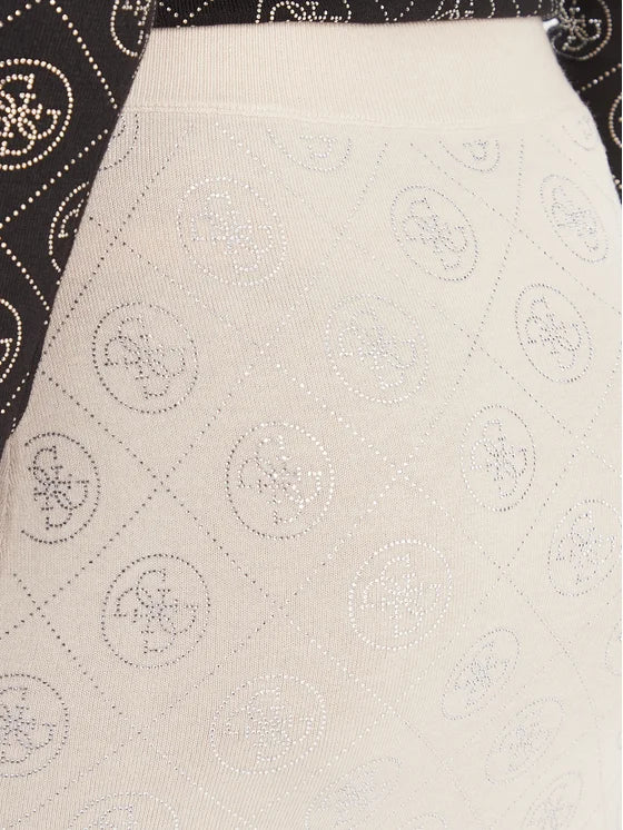 Guess Minigonna W6RD0O Z3JD2 Beige Regular Fit