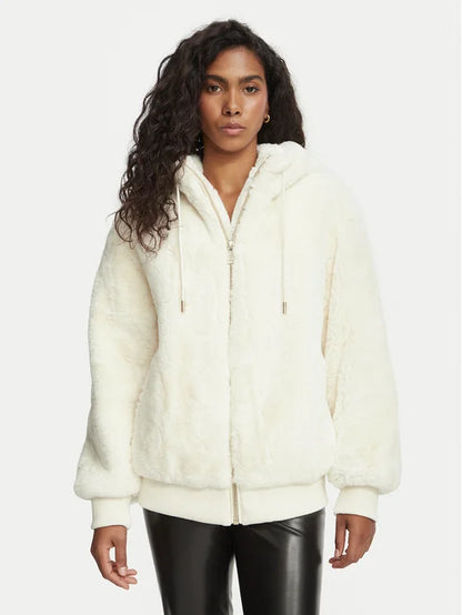 Guess Pelliccia W6BL98 W5896 Crema Regular Fit