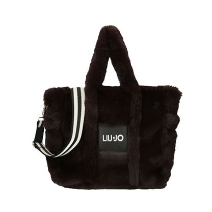 Liu Jo Borsa tracolla e manici in ecopelliccia TF5270 COLORE CIOCCOLATO LIUJO