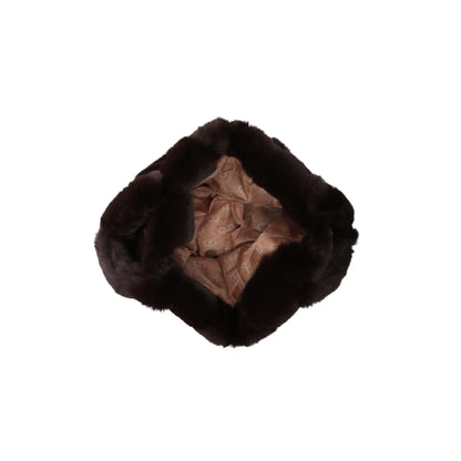 Liu Jo Borsa tracolla e manici in ecopelliccia TF5270 COLORE CIOCCOLATO LIUJO