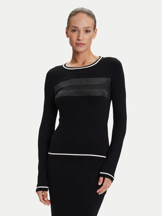 Liu Jo Sport Maglione TF5209 MS49I Nero Regular Fit