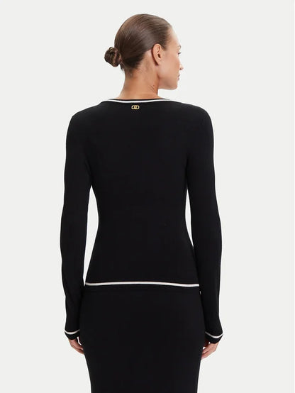 Liu Jo Sport Maglione TF5209 MS49I Nero Regular Fit