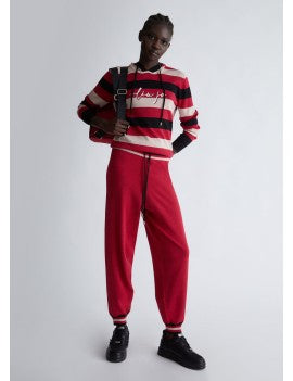 LIU JO SPORT CLOSED SWEATER IN LUREX ARTICLE TF3197 MS75L