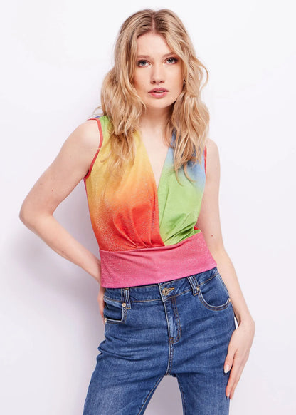 Multicolor lurex top 311DD60007