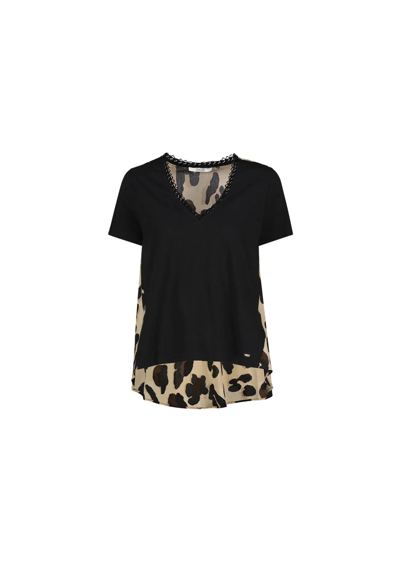 T-shirt con stampa animalier 311FD64002