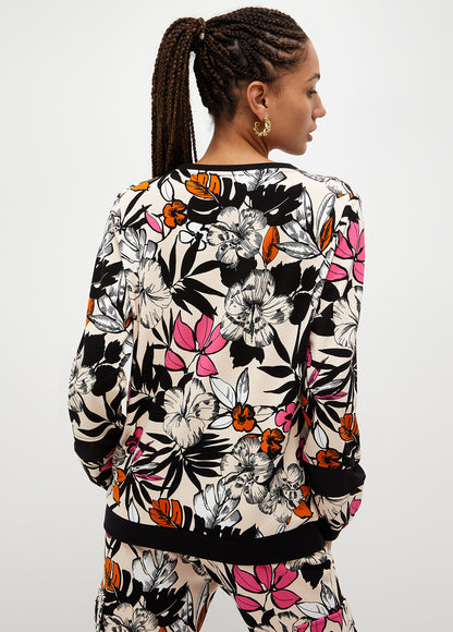 Sweatshirt with floral print TA3068J6182R9959