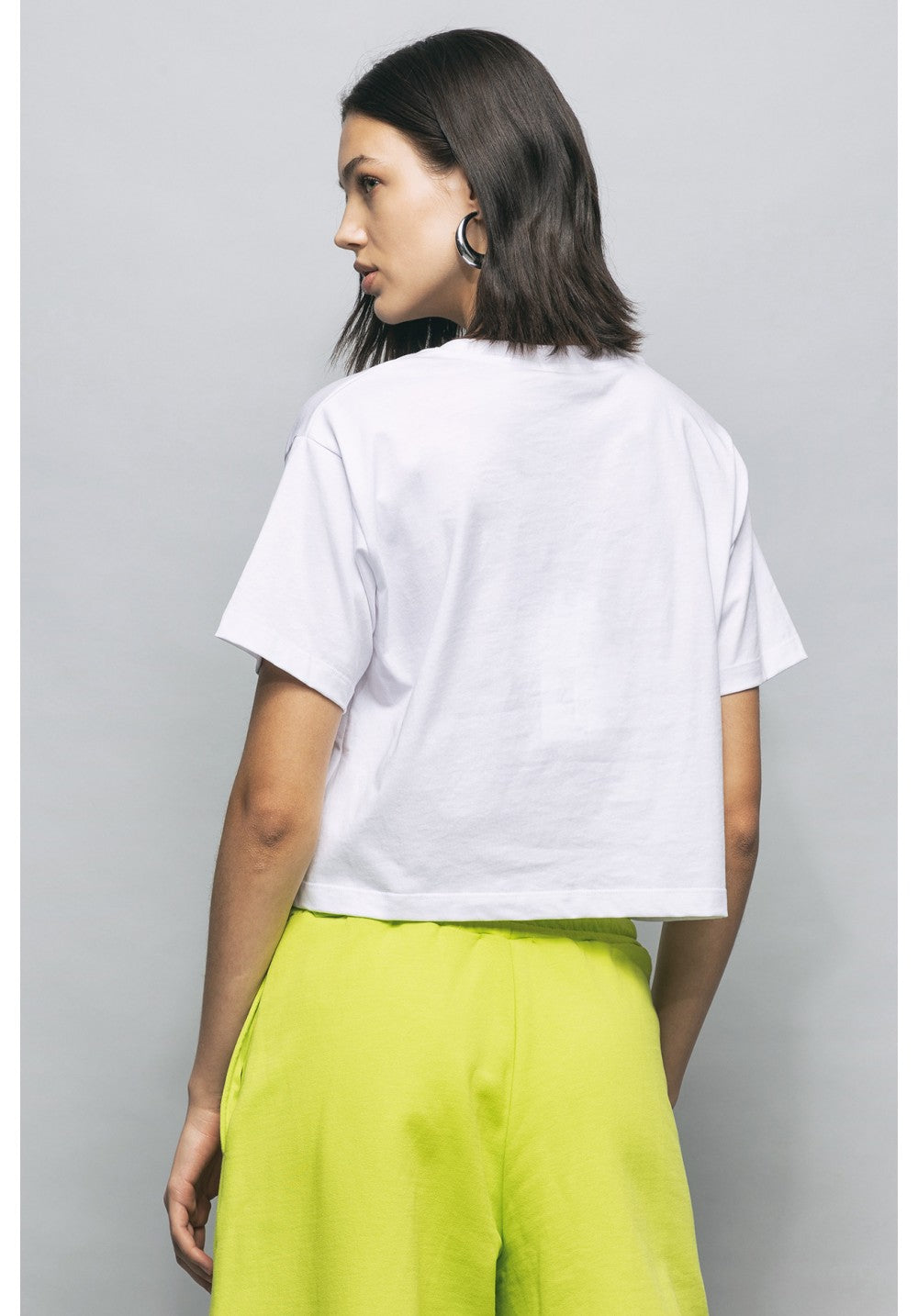 CREW NECK T SHIRT IN JERSEY WITH EMBROIDERY - GBDP17086 - GAELLE PARIS