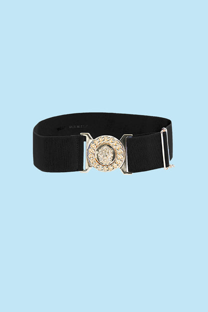 AYAKO belt with elastic and gold lion buckle RDP2308622007