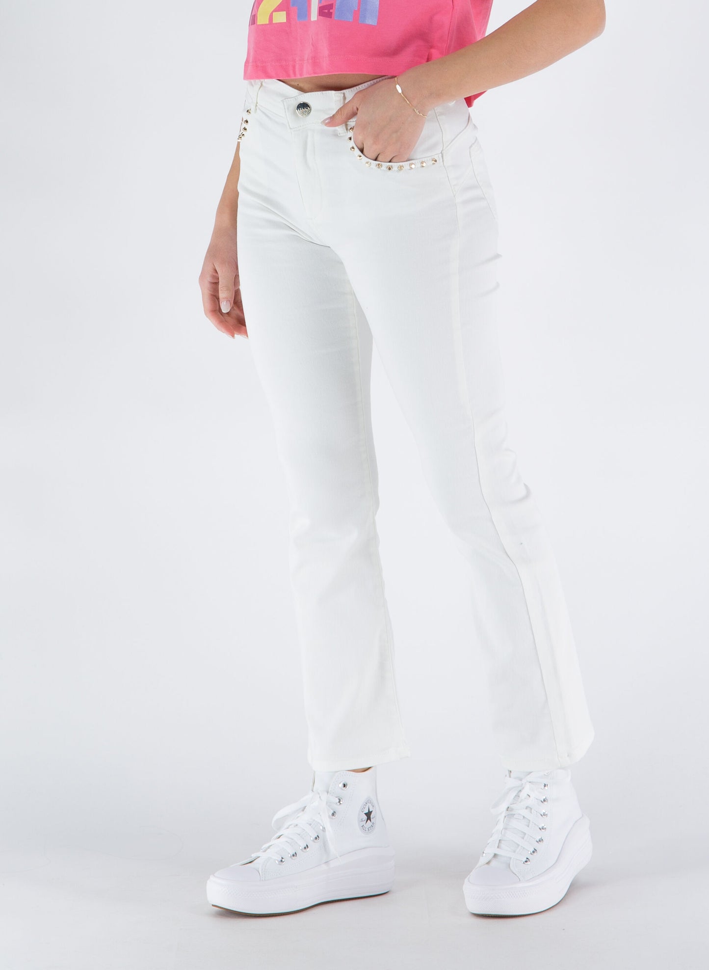 Jeans with studs Liu Jo TA3206D4655
