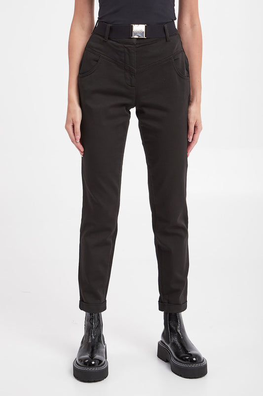 Liu jo Trousers with eco-sustainable belt TF2045F090322222